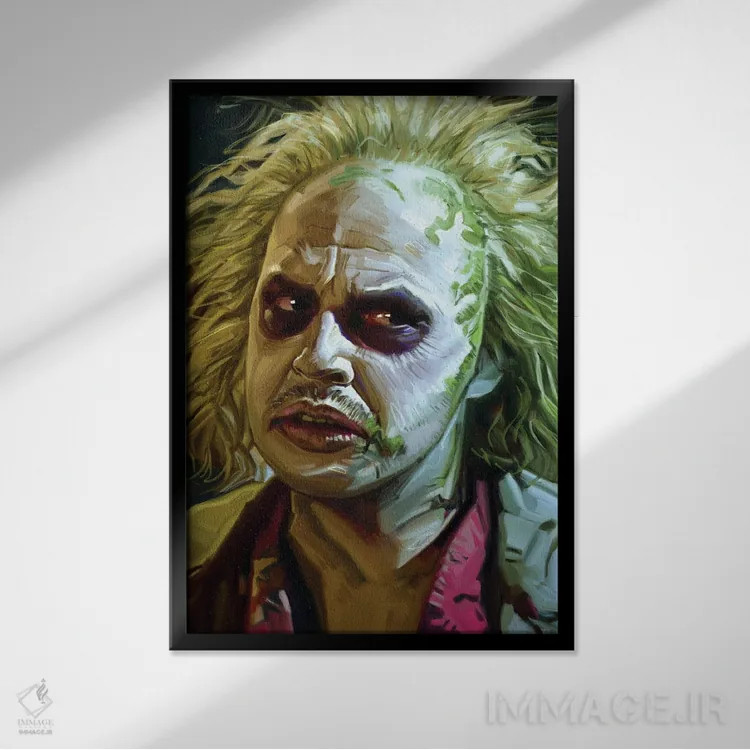 تابلو دکوراتیو بیتل جوس اثر دمیتری بلف - نمای قابدار مشکی