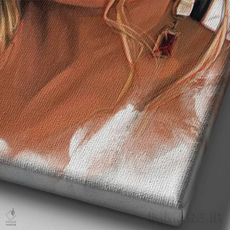 تابلو دکوراتیو تانیا مک کوید اثر دمیتری بلف - نمای نزدیک بافت بوم