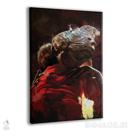 تابلو دکوراتیو ای.تی موجود فرازمینی اثر دمیتری بلف - نمای پرسپکتیو محصول