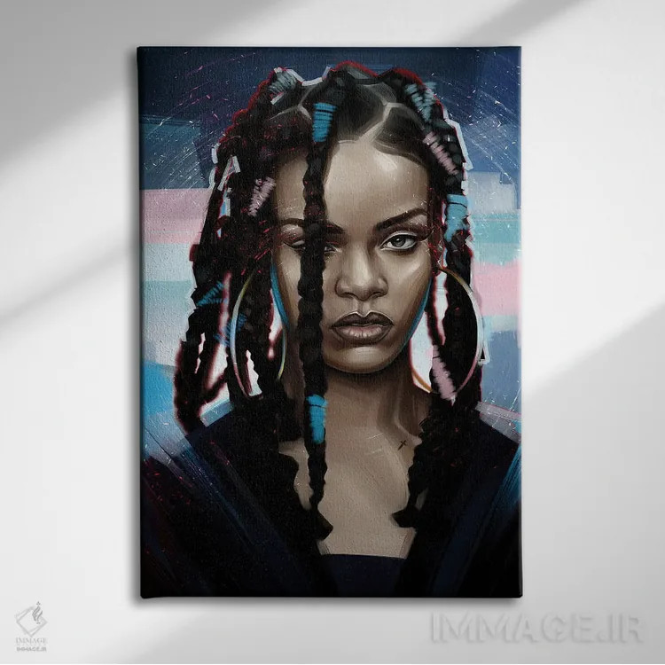 تابلو دکوراتیو ریانا اثر دمیتری بلف - نمای روبهرو روی دیوار