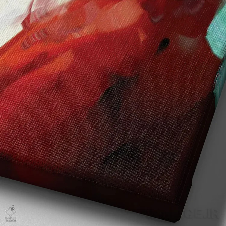 تابلو دکوراتیو گرینچ اثر دمیتری بلف - نمای نزدیک بافت بوم