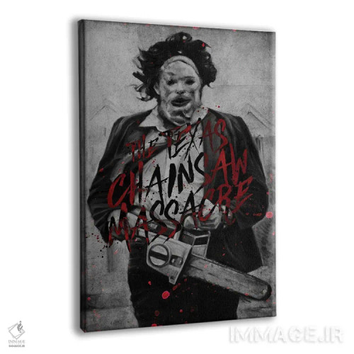 تابلو دکوراتیو قتل عام با اره برقی در تگزاس اثر دمیتری بلف - نمای پرسپکتیو محصول