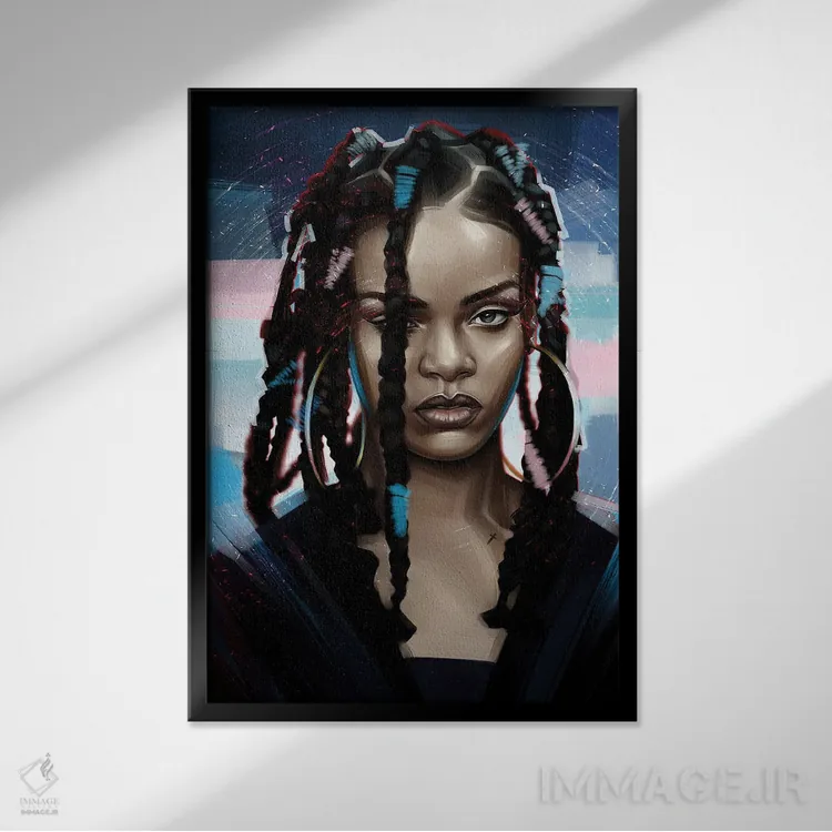 تابلو دکوراتیو ریانا اثر دمیتری بلف - نمای قابدار مشکی