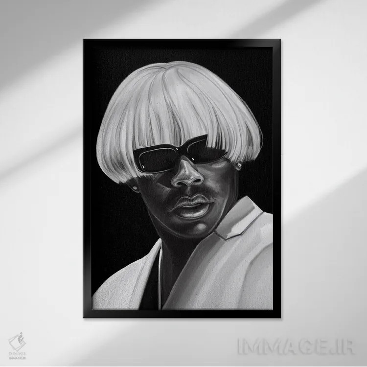 تابلو دکوراتیو تایلر د کریتور اثر دمیتری بلف - نمای قابدار مشکی