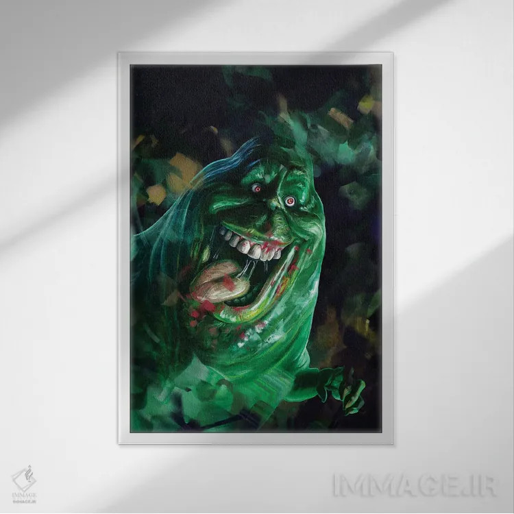 تابلو دکوراتیو شکارچیان روح اثر دمیتری بلف - نمای قابدار سفید