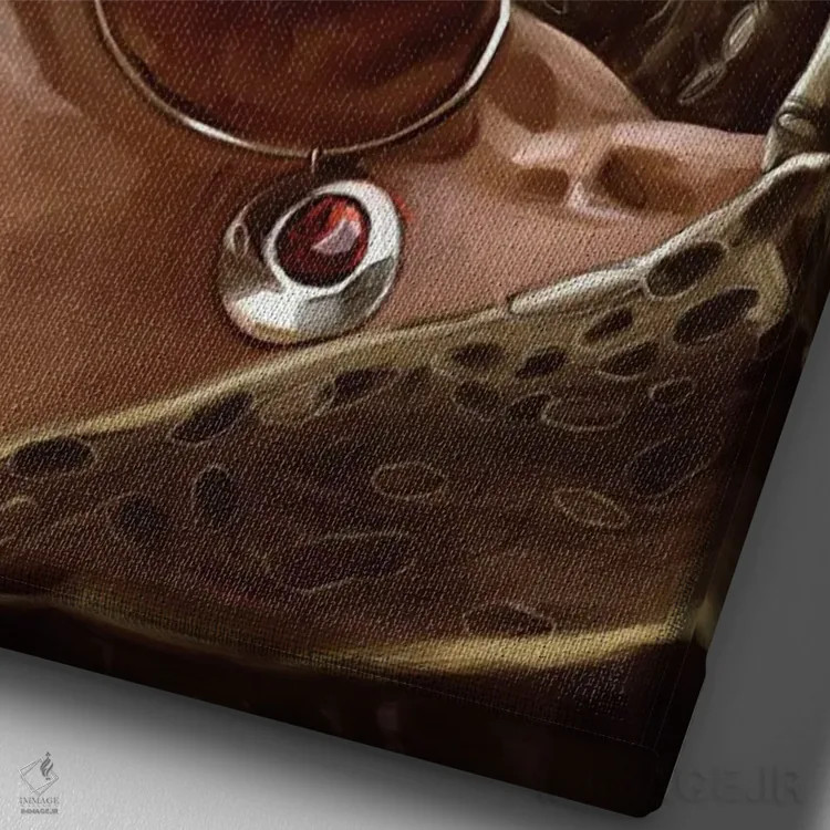 تابلو دکوراتیو روبی رود اثر دمیتری بلف - نمای نزدیک بافت بوم