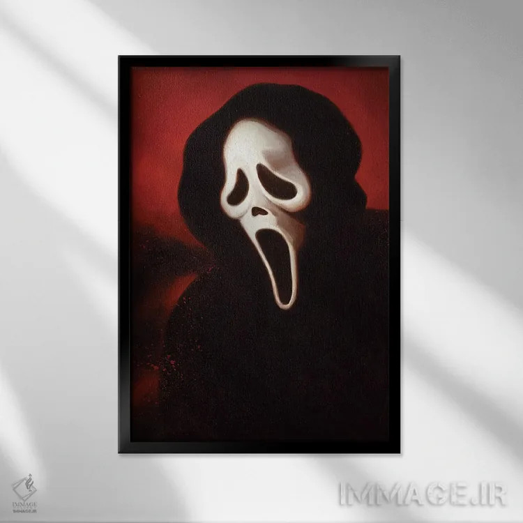 تابلو دکوراتیو جیغ اثر دمیتری بلف - نمای قابدار مشکی