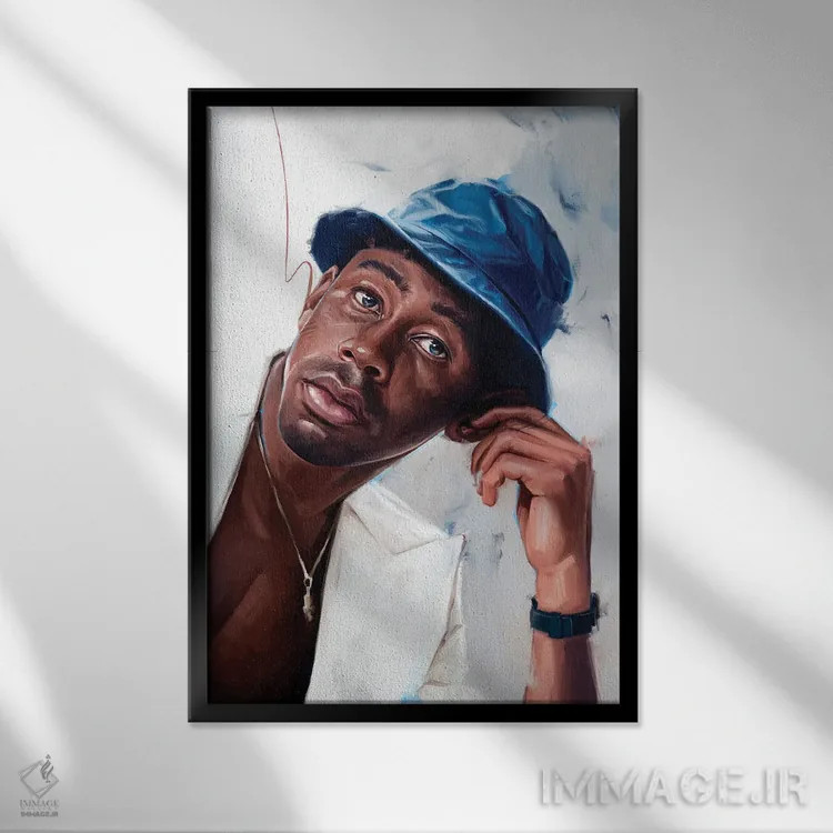 تابلو دکوراتیو تایلر د کریتور اثر دمیتری بلف - نمای قابدار مشکی