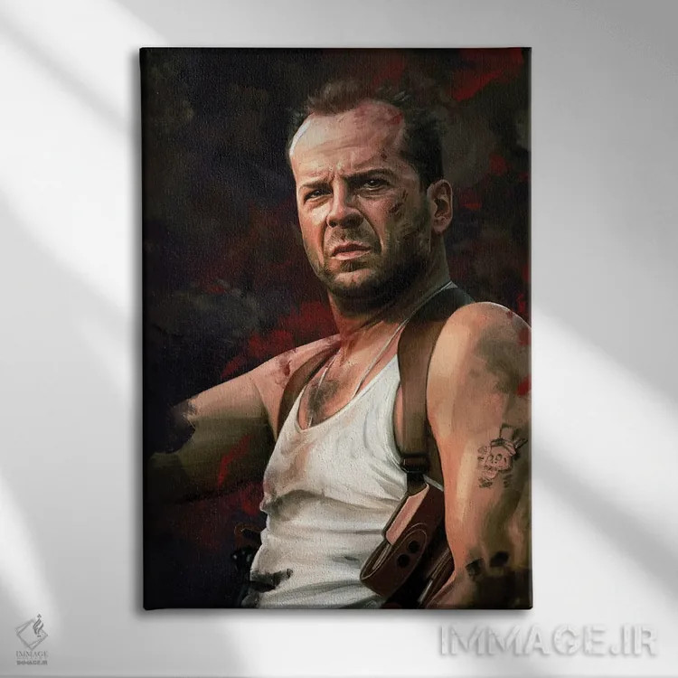 تابلو دکوراتیو جان مک کلین اثر دمیتری بلف - نمای روبهرو روی دیوار