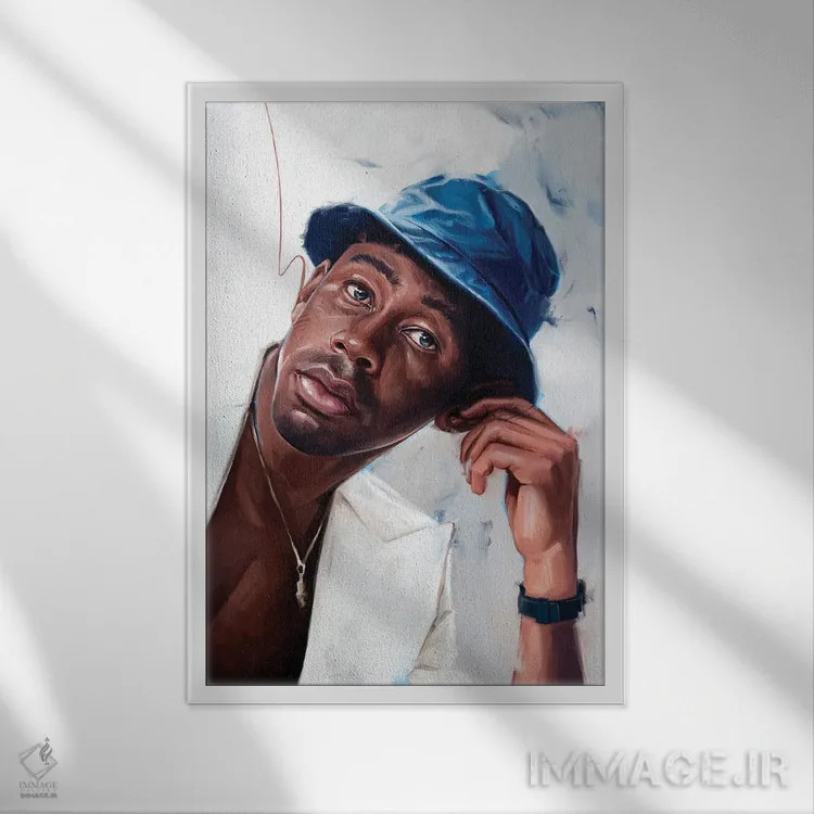 تابلو دکوراتیو تایلر د کریتور اثر دمیتری بلف - نمای قابدار سفید