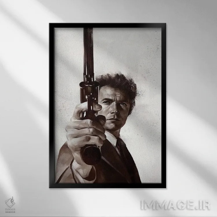 تابلو دکوراتیو هری کثیف اثر دمیتری بلف - نمای قابدار مشکی