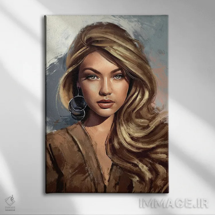 تابلو دکوراتیو ژی ژی اثر دمیتری بلف - نمای روبهرو روی دیوار