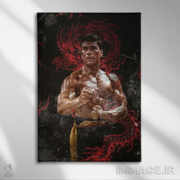 تابلو دکوراتیو مبارزه خونین اثر دمیتری بلف - نمای روبهرو روی دیوار