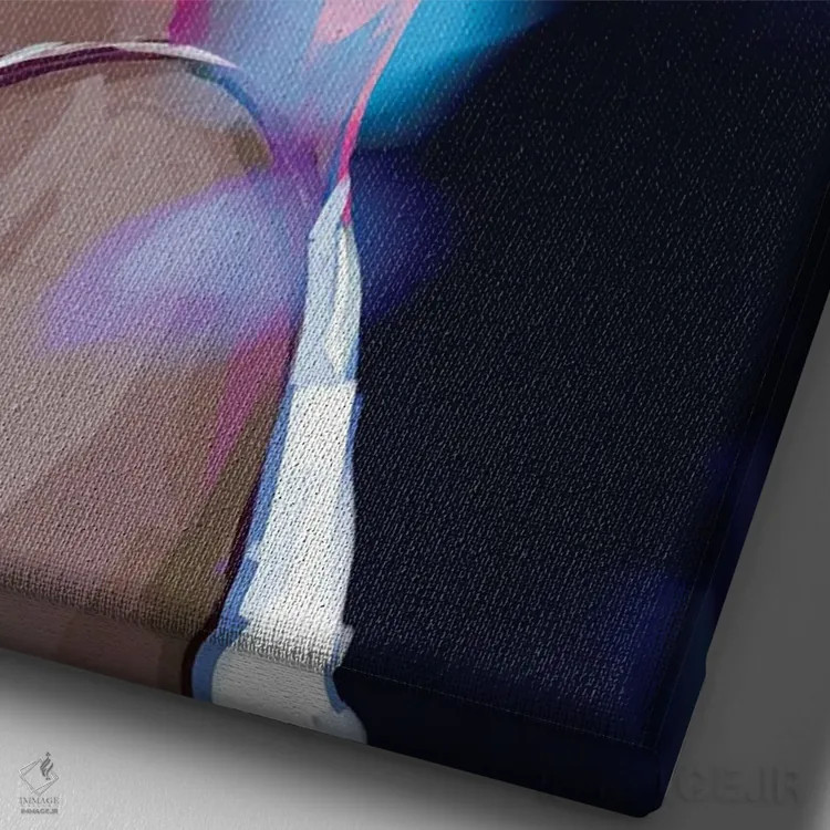 تابلو دکوراتیو آلیس اثر دمیتری بلف - نمای نزدیک بافت بوم