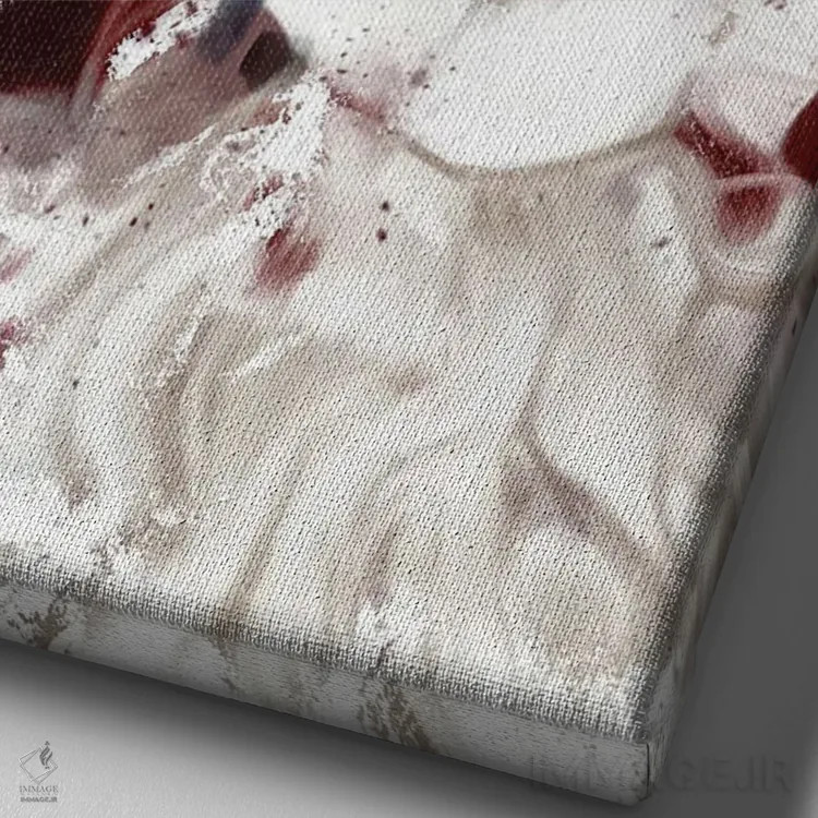 تابلو دکوراتیو بابا نوئل بد اثر دمیتری بلف - نمای نزدیک بافت بوم