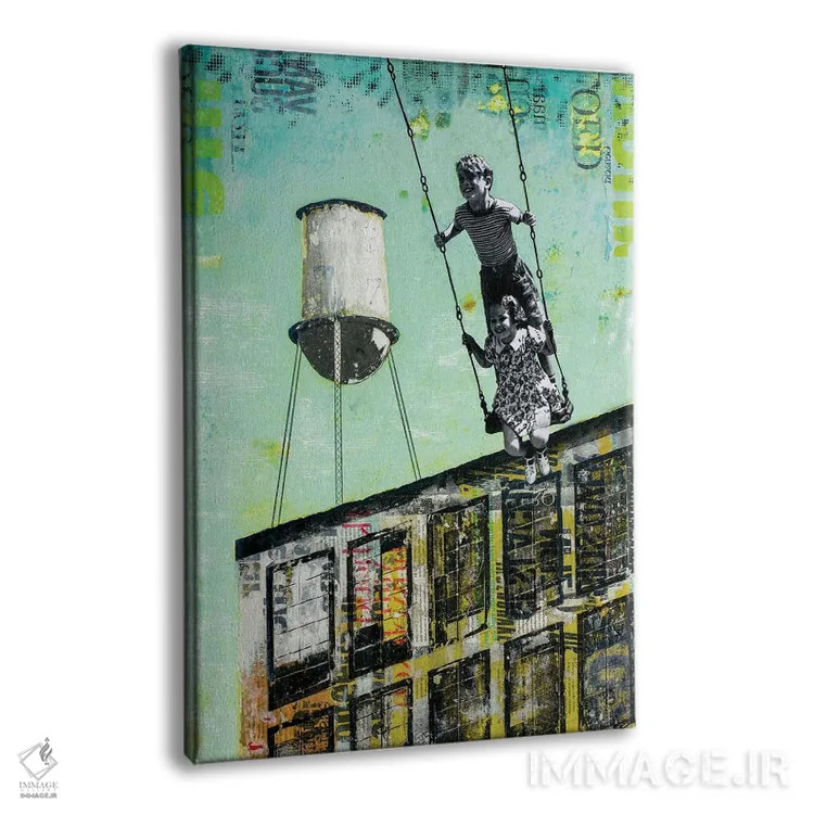 تابلو دکوراتیو یک روز نزد عمو باب اثر دی بی واترمن - نمای پرسپکتیو محصول