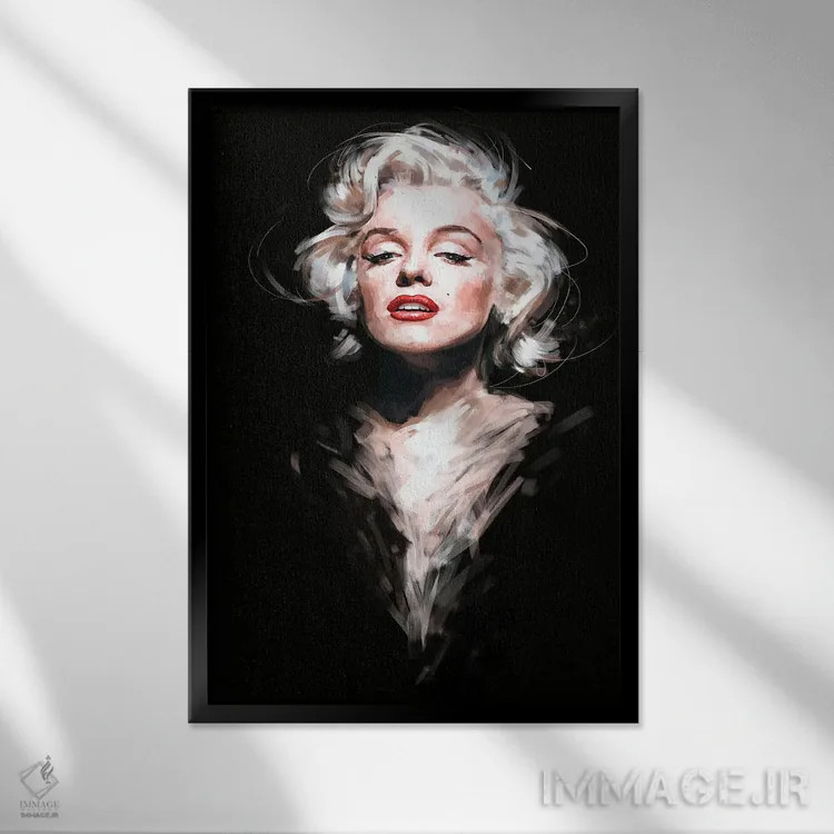 تابلو دکوراتیو مرلین اثر دمیتری بلف - نمای قابدار مشکی