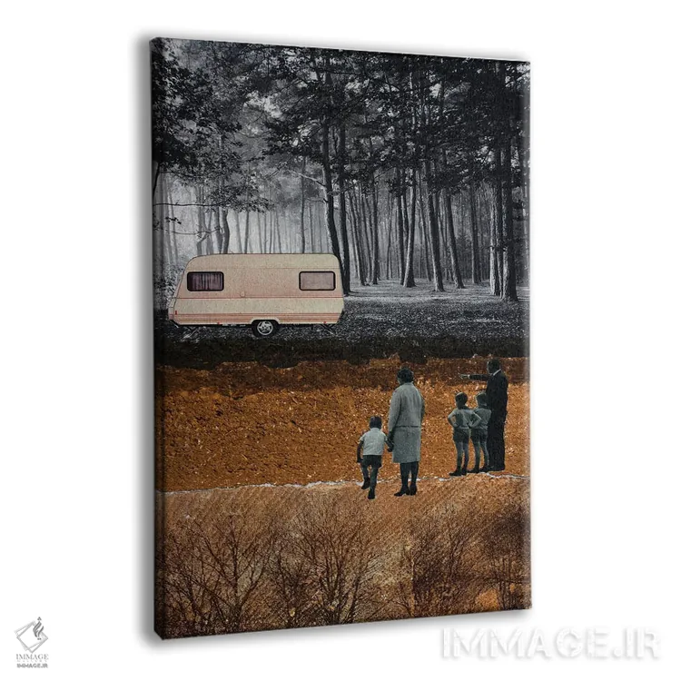 تابلو مدرن تعطیلات خوش اثر دی بی واترمن - نمای پرسپکتیو محصول