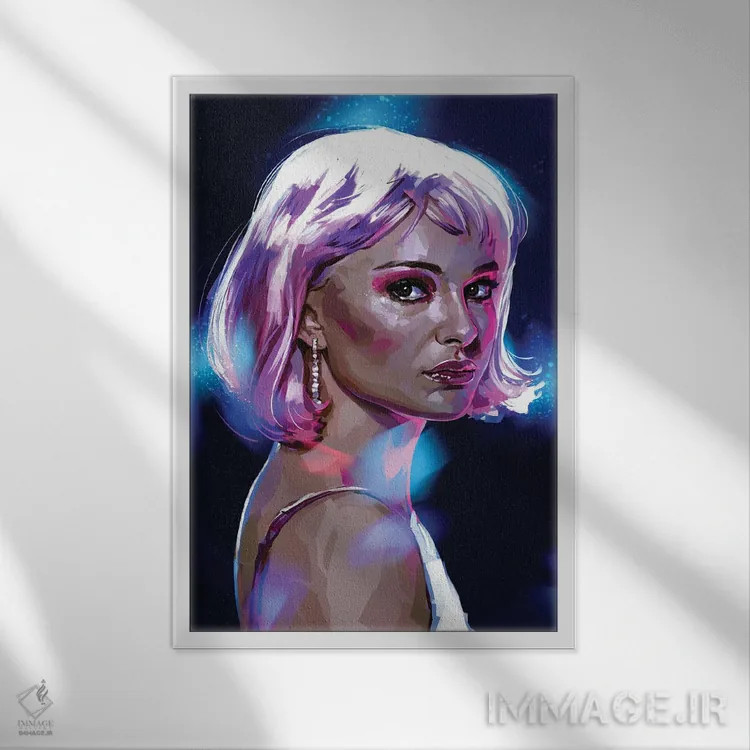 تابلو دکوراتیو آلیس اثر دمیتری بلف - نمای قابدار سفید