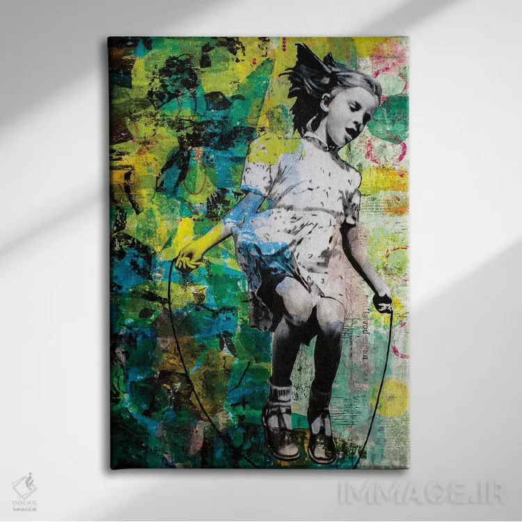 تابلو دکوراتیو نور صحنه اثر دی بی واترمن - نمای روبهرو روی دیوار