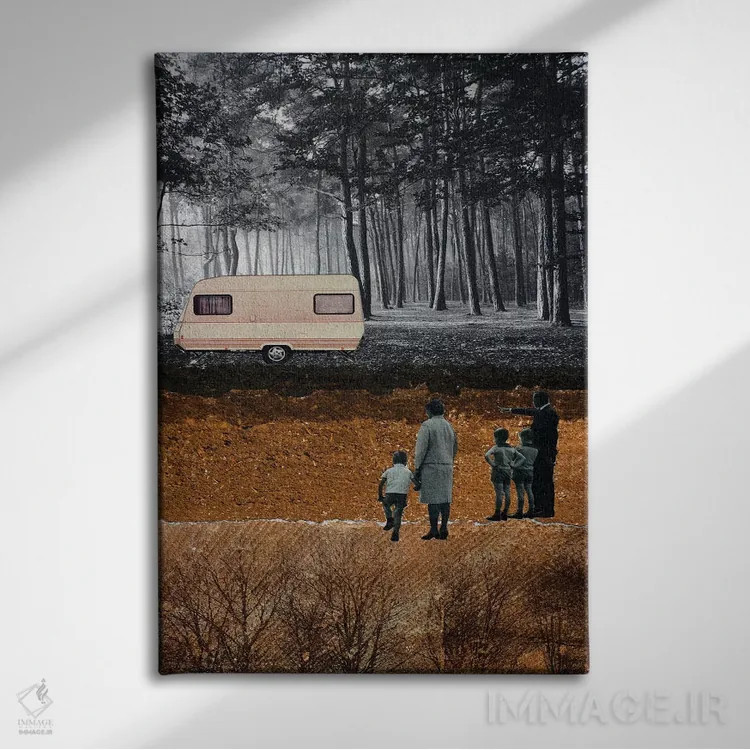 تابلو مدرن تعطیلات خوش اثر دی بی واترمن - نمای روبهرو روی دیوار