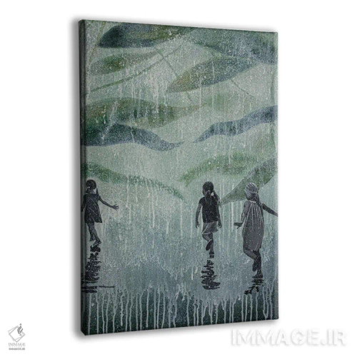 تابلو دکوراتیو باران سختی خواهد بارید اثر دی بی واترمن - نمای پرسپکتیو محصول