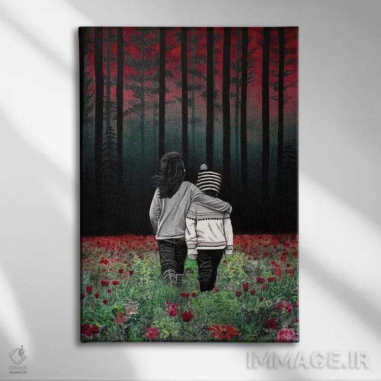 تابلو دکوراتیو با هم به مقصد می رسیم اثر دی بی واترمن - نمای روبهرو روی دیوار