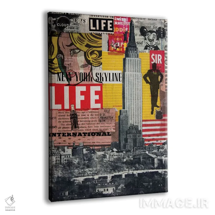 تابلو دکوراتیو معلق در هوا اثر دی بی واترمن - نمای پرسپکتیو محصول