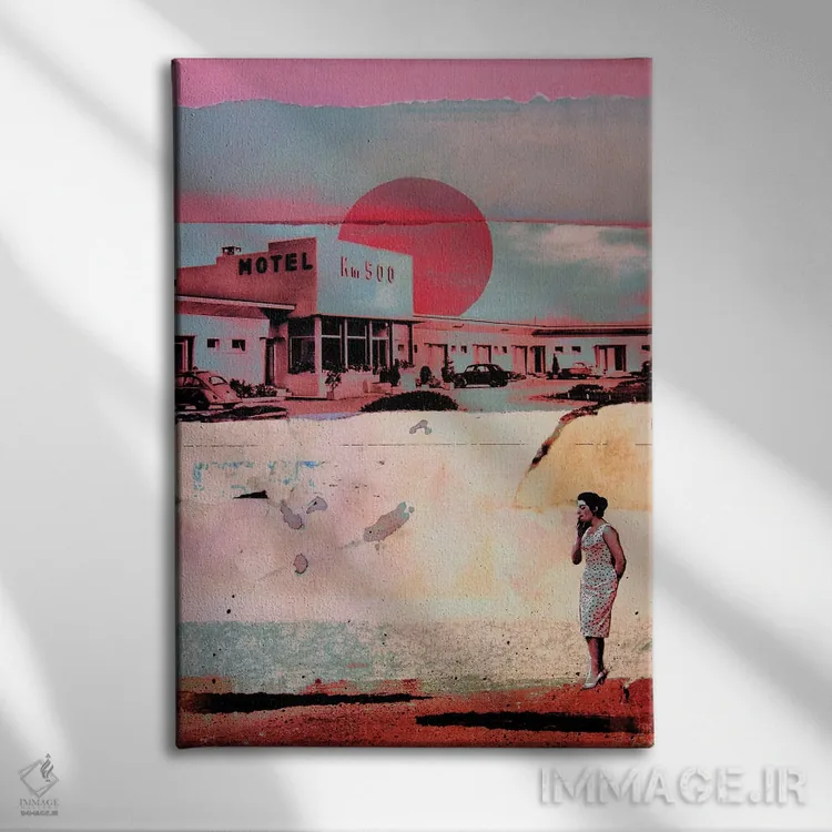 تابلو دکوراتیو متل ۵۰۰ اثر دی بی واترمن - نمای روبهرو روی دیوار