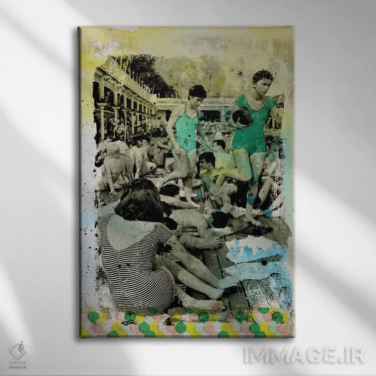 تابلو دکوراتیو یک قطعه اثر دی بی واترمن - نمای روبهرو روی دیوار