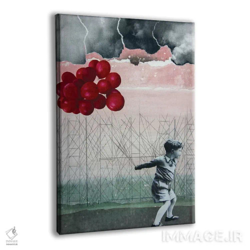 تابلو دکوراتیو روز خوش شانس اثر دی بی واترمن - نمای پرسپکتیو محصول