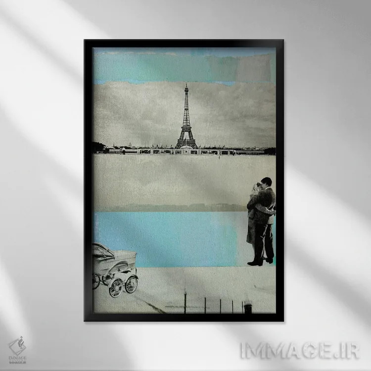 تابلو دکوراتیو یک روز بیرون اثر دی بی واترمن - نمای قابدار مشکی