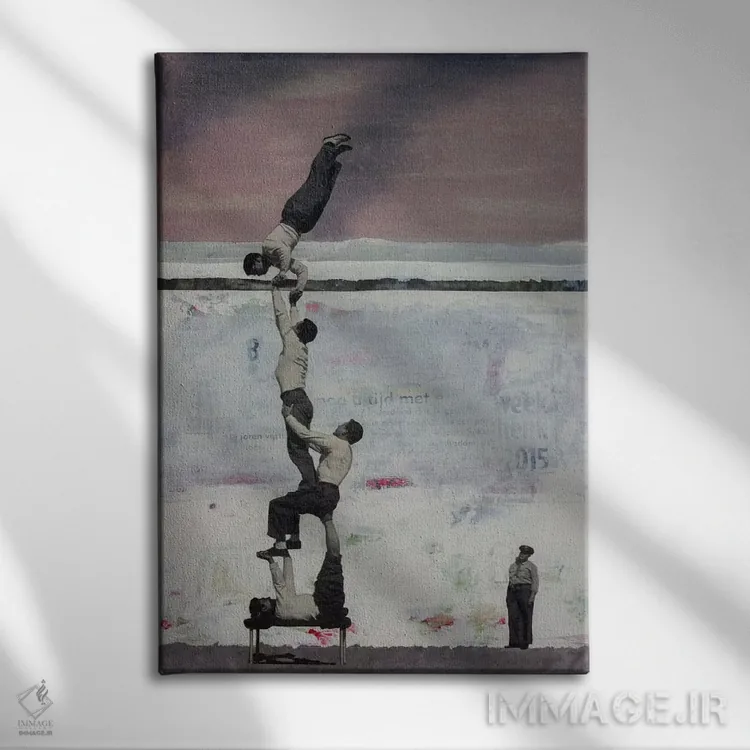 تابلو دکوراتیو فرار بزرگ اثر دی بی واترمن - نمای روبهرو روی دیوار