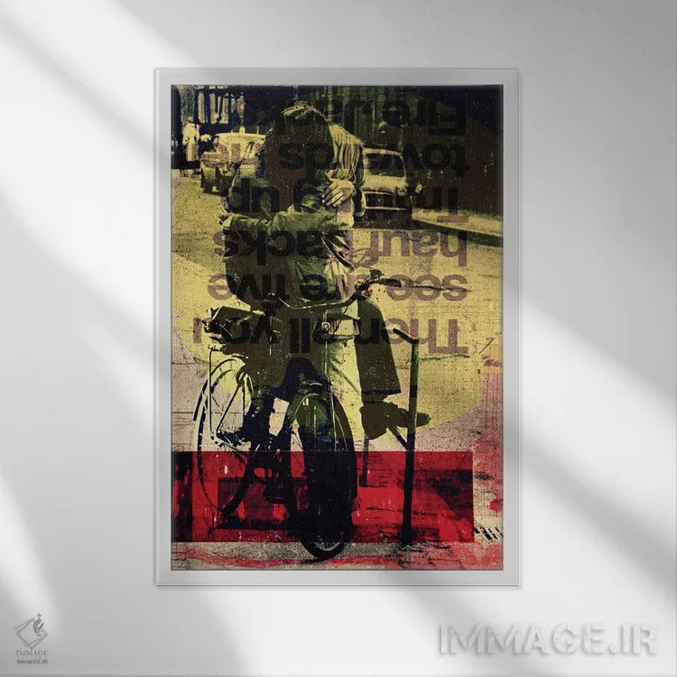 تابلو دکوراتیو عشق اثر دی بی واترمن - نمای قابدار سفید