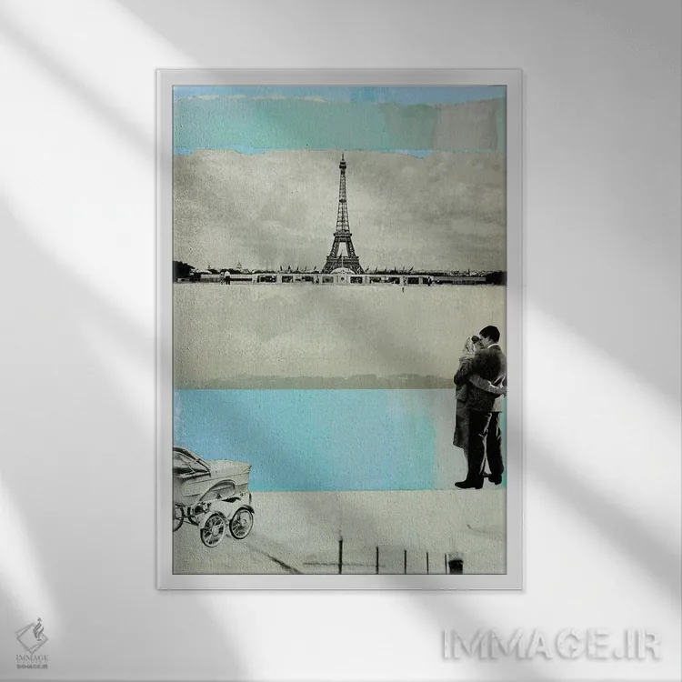 تابلو دکوراتیو یک روز بیرون اثر دی بی واترمن - نمای قابدار سفید