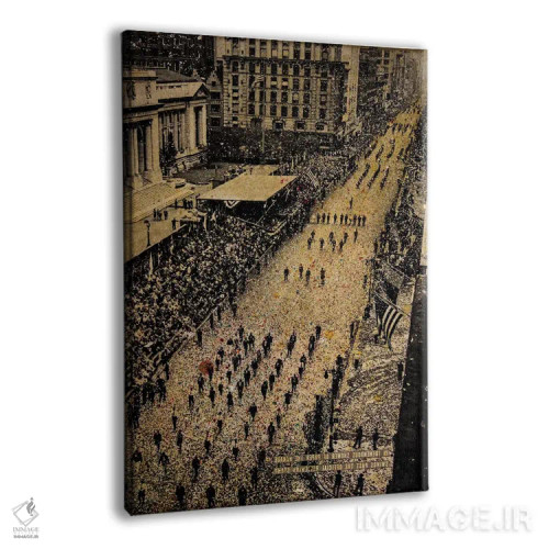 تابلو دکوراتیو خیابان پنجم، ۶۵٬۰۰۰ راهپیمایی کننده اثر دی بی واترمن - نمای پرسپکتیو محصول