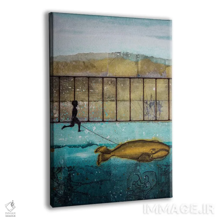 تابلو دکوراتیو همراه خوب اثر دی بی واترمن - نمای پرسپکتیو محصول