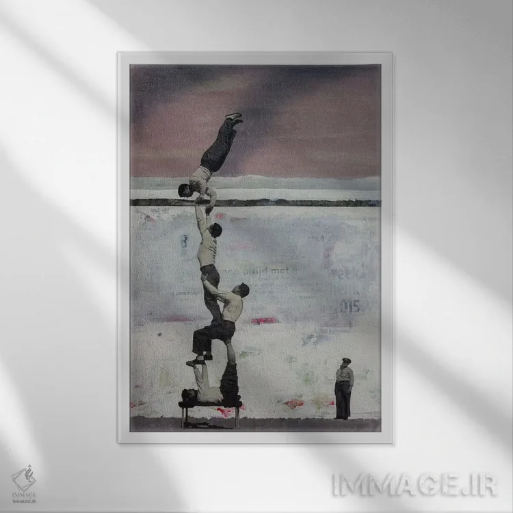 تابلو دکوراتیو فرار بزرگ اثر دی بی واترمن - نمای قابدار سفید