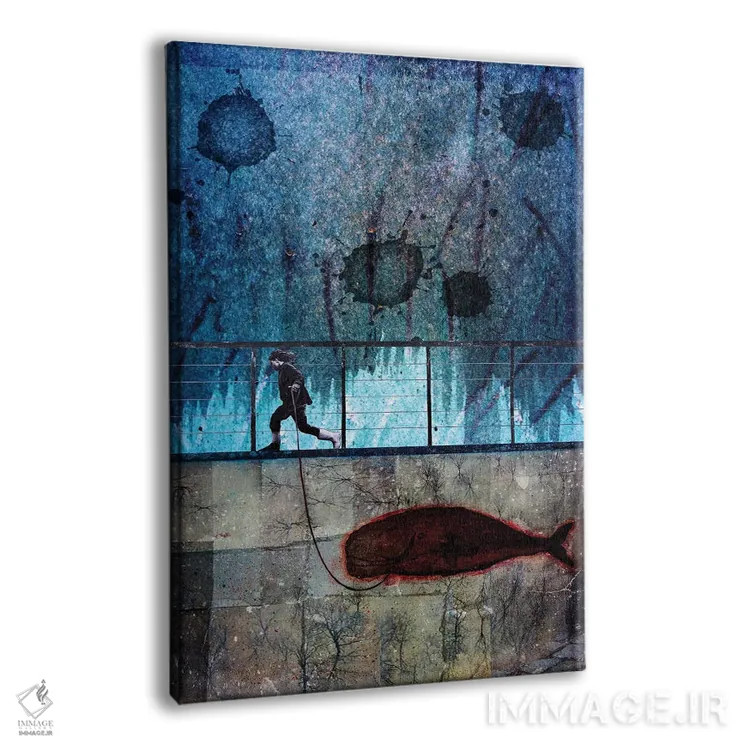 تابلو دکوراتیو دوست خیالی اثر دی بی واترمن - نمای پرسپکتیو محصول