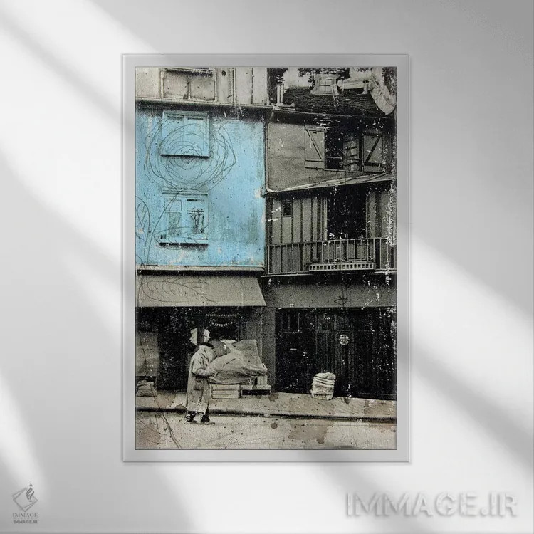 تابلو دکوراتیو تقریبا نزدیک پایان اثر دی بی واترمن - نمای قابدار سفید