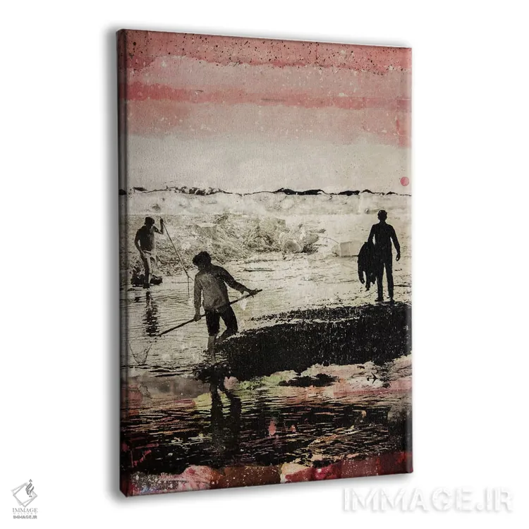 تابلو دکوراتیو رفقا اثر دی بی واترمن - نمای پرسپکتیو محصول