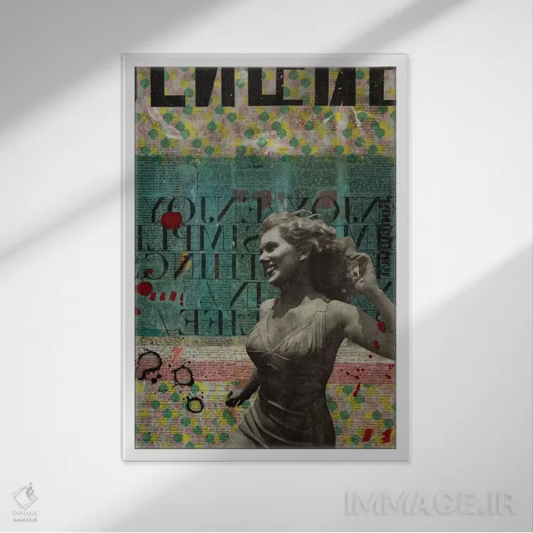 تابلو دکوراتیو ستاره نوظهور اثر دی بی واترمن - نمای قابدار سفید