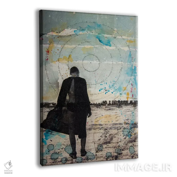 تابلو دکوراتیو دختر سرگردان اثر دی بی واترمن - نمای پرسپکتیو محصول