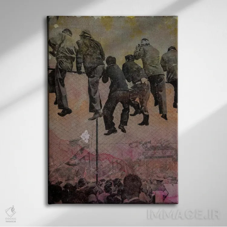 تابلو دکوراتیو تماشاگران اثر دی بی واترمن - نمای روبهرو روی دیوار