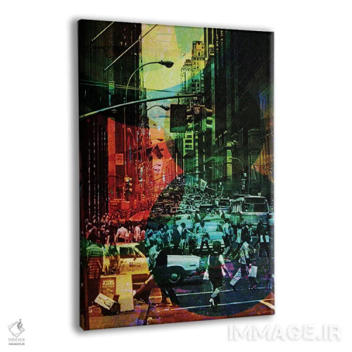 تابلو دکوراتیو هرج و مرج اثر دی بی واترمن - نمای پرسپکتیو محصول