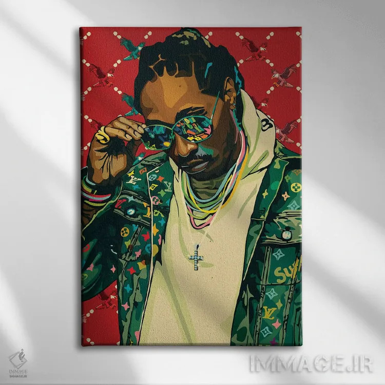 تابلو دکوراتیو آینده اثر دای کریس آرت - نمای روبهرو روی دیوار