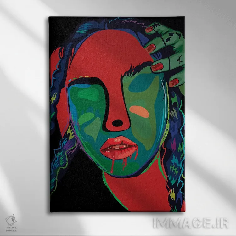 تابلو دکوراتیو پیکره ۲ اثر دای کریس آرت - نمای روبهرو روی دیوار