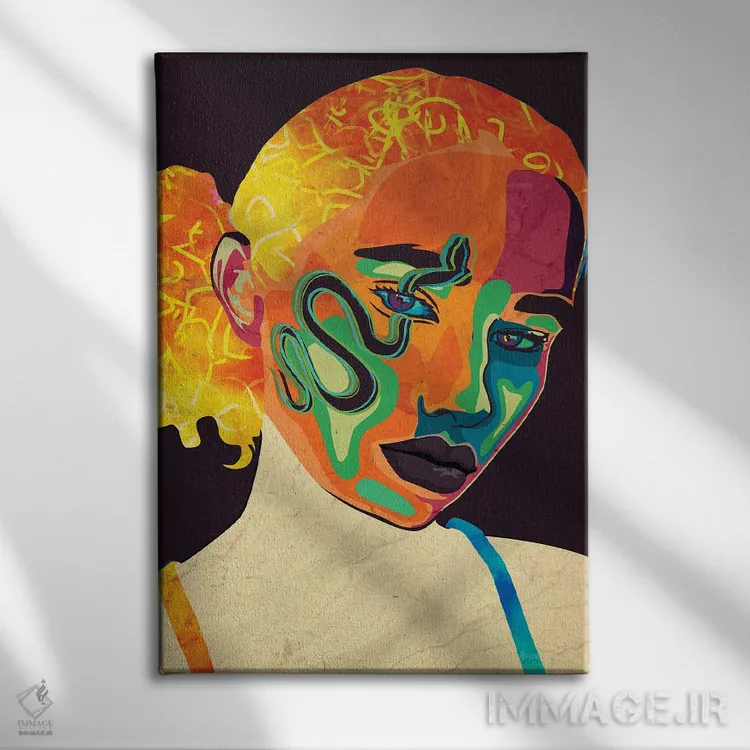 تابلو دکوراتیو پالی اثر دای کریس آرت - نمای روبهرو روی دیوار