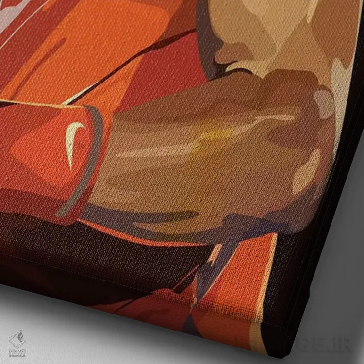 تابلو دکوراتیو نادال دوم اثر دای کریس آرت - نمای نزدیک بافت بوم