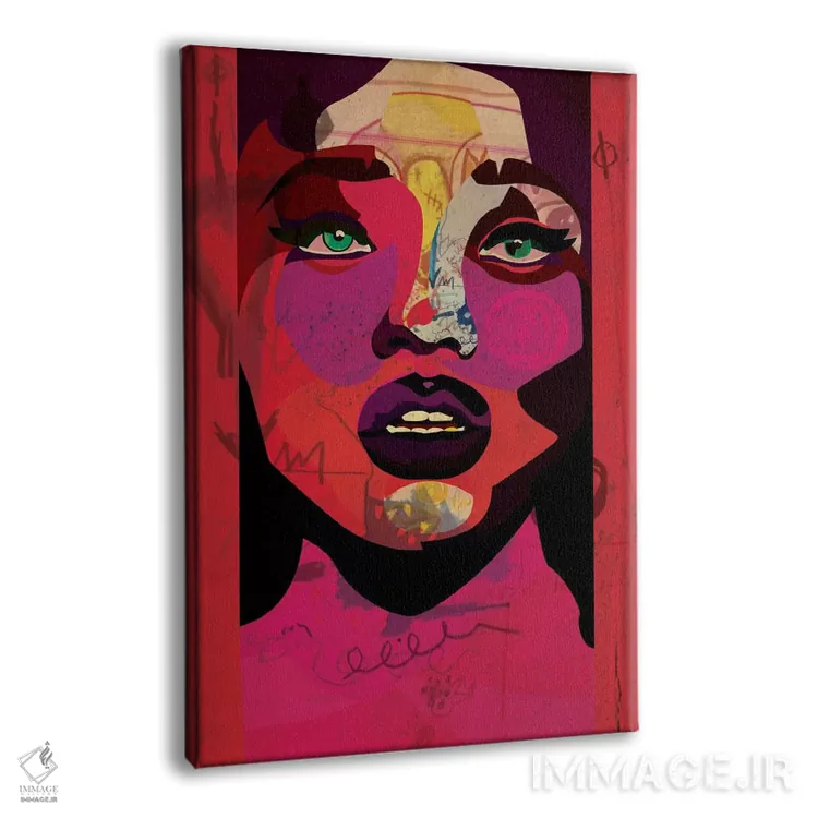 تابلو دکوراتیو زیبایی کک مکی اثر دای کریس آرت - نمای پرسپکتیو محصول